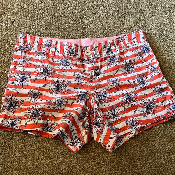 Lilly Pulitzer Pants - Lilly Pulitzer she’s a firecracker Callahan shorts size 10 glow in the dark!🤩🦄